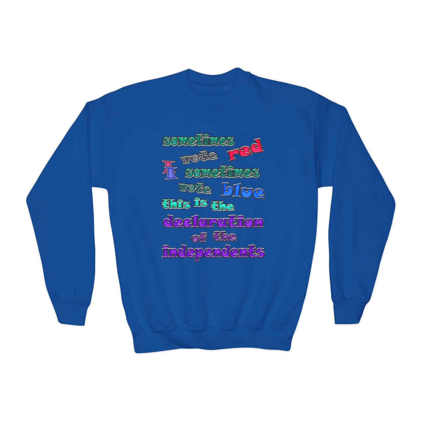 declaration of the independents - Youth Crewneck Sweatshirt