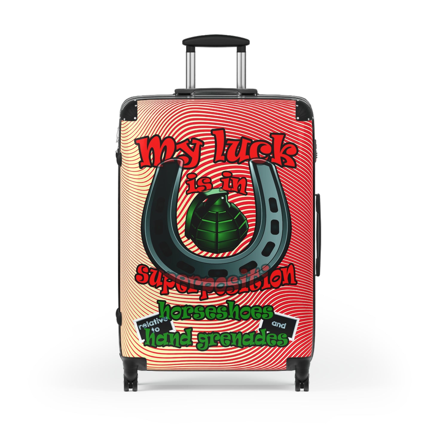 my luck - Suitcase (yellow-orange wave)