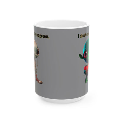 I don't care that your grey - White Mug (grey)