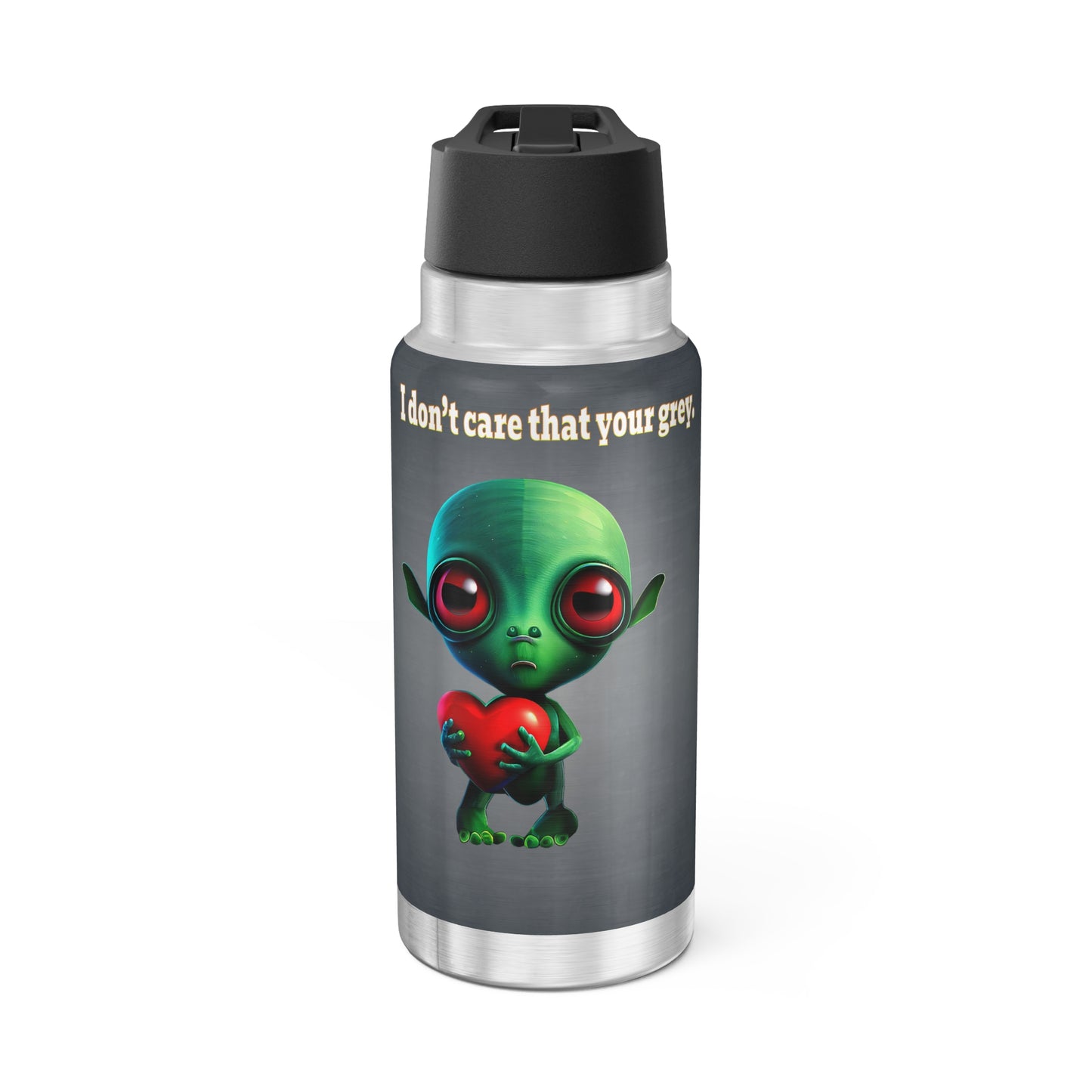 I don't care that your grey - Gator Tumbler, 32oz  (grey-light grey)