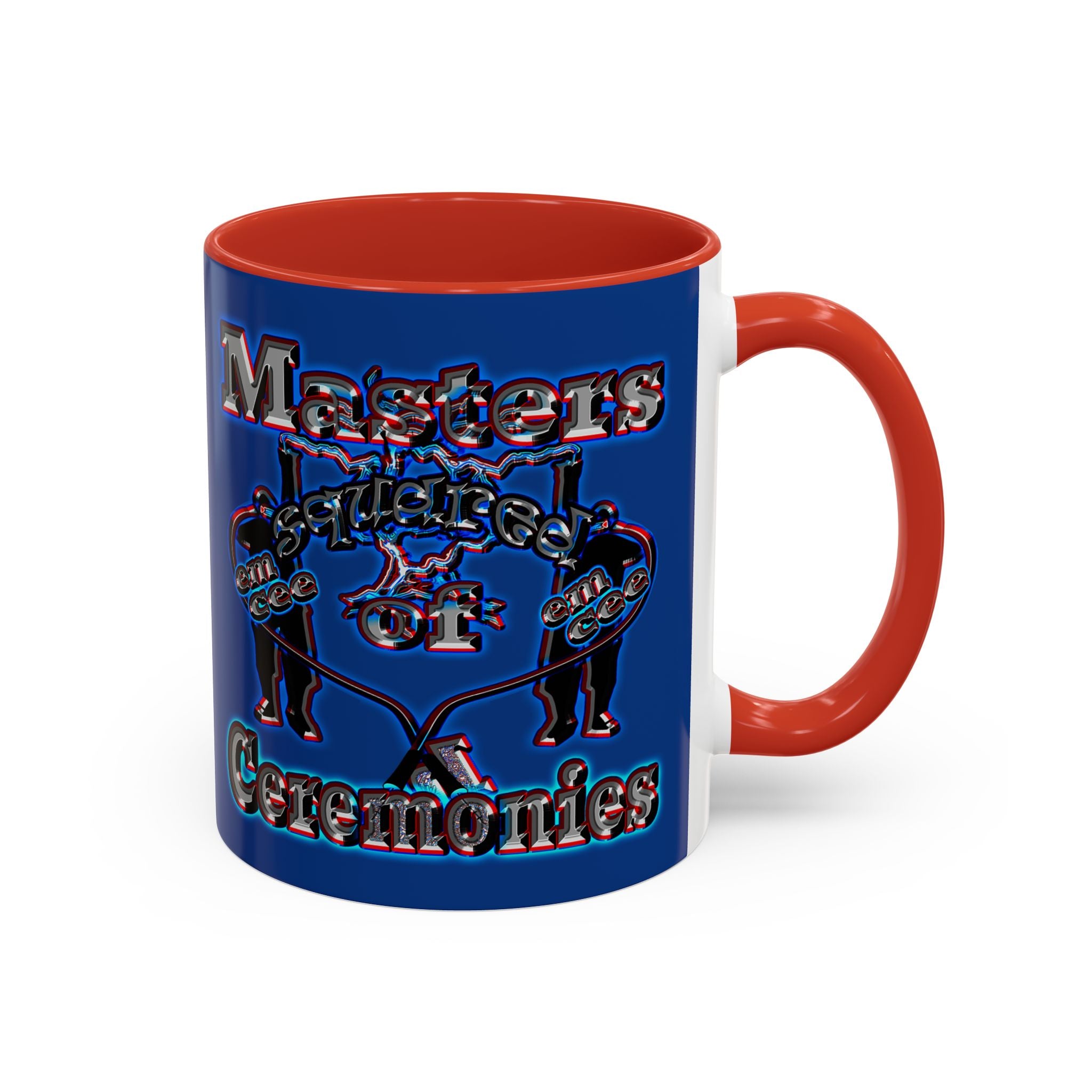 em cee squared - Accent Mug (dark blue)