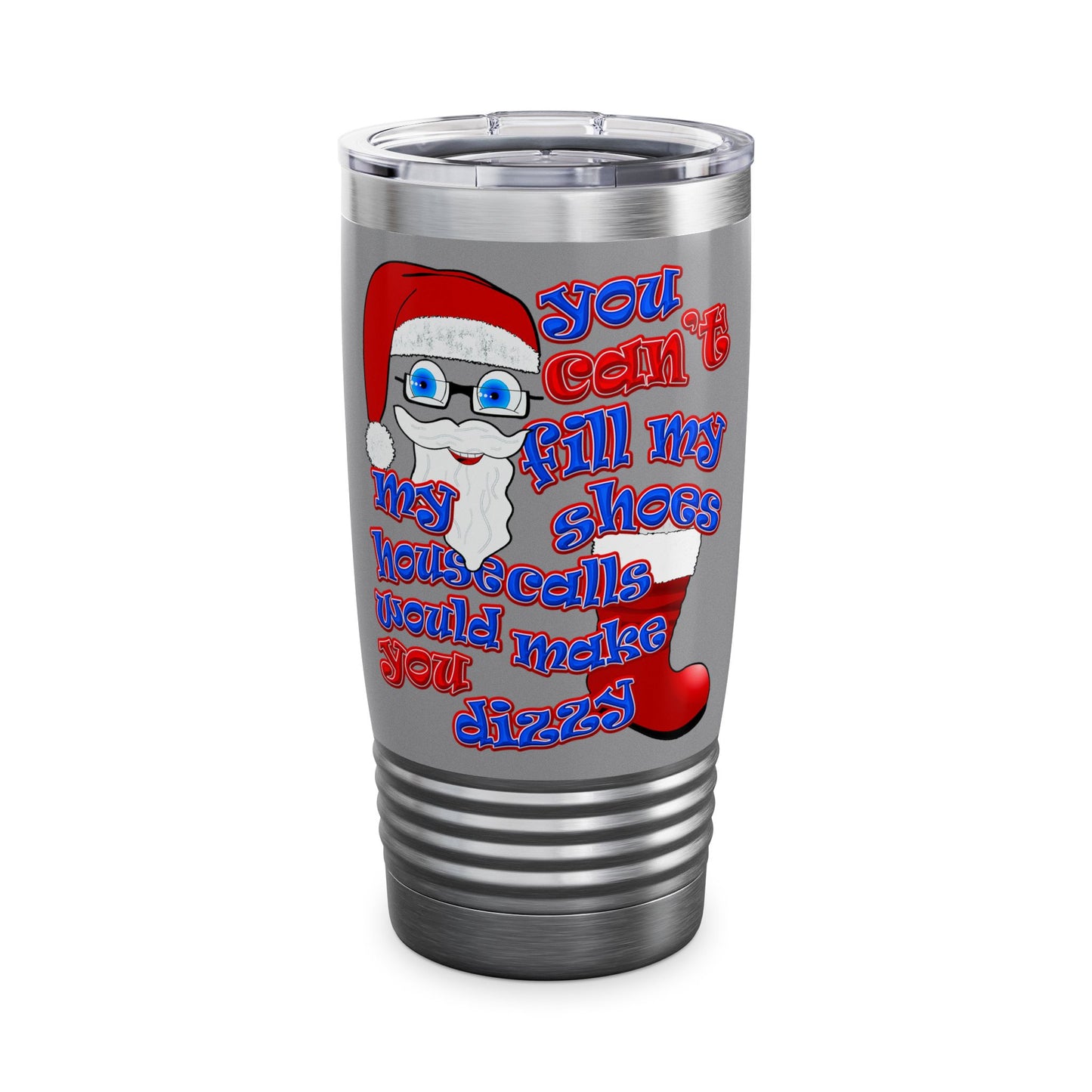 santa's shoes - Ringneck Tumbler, 20oz (grey)