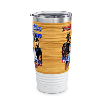 rw&b lives matter - Ringneck Tumbler, 20oz (butterscotch wood finish)