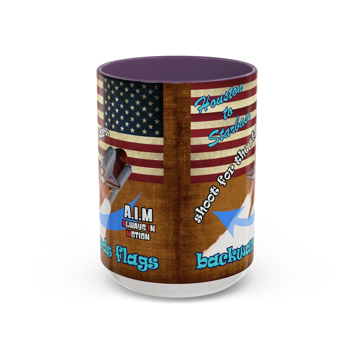 shoot for the stars - Accent Mug (brown papyrus)