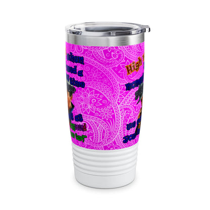 high noon - Ringneck Tumbler, 20oz (pink swirl)