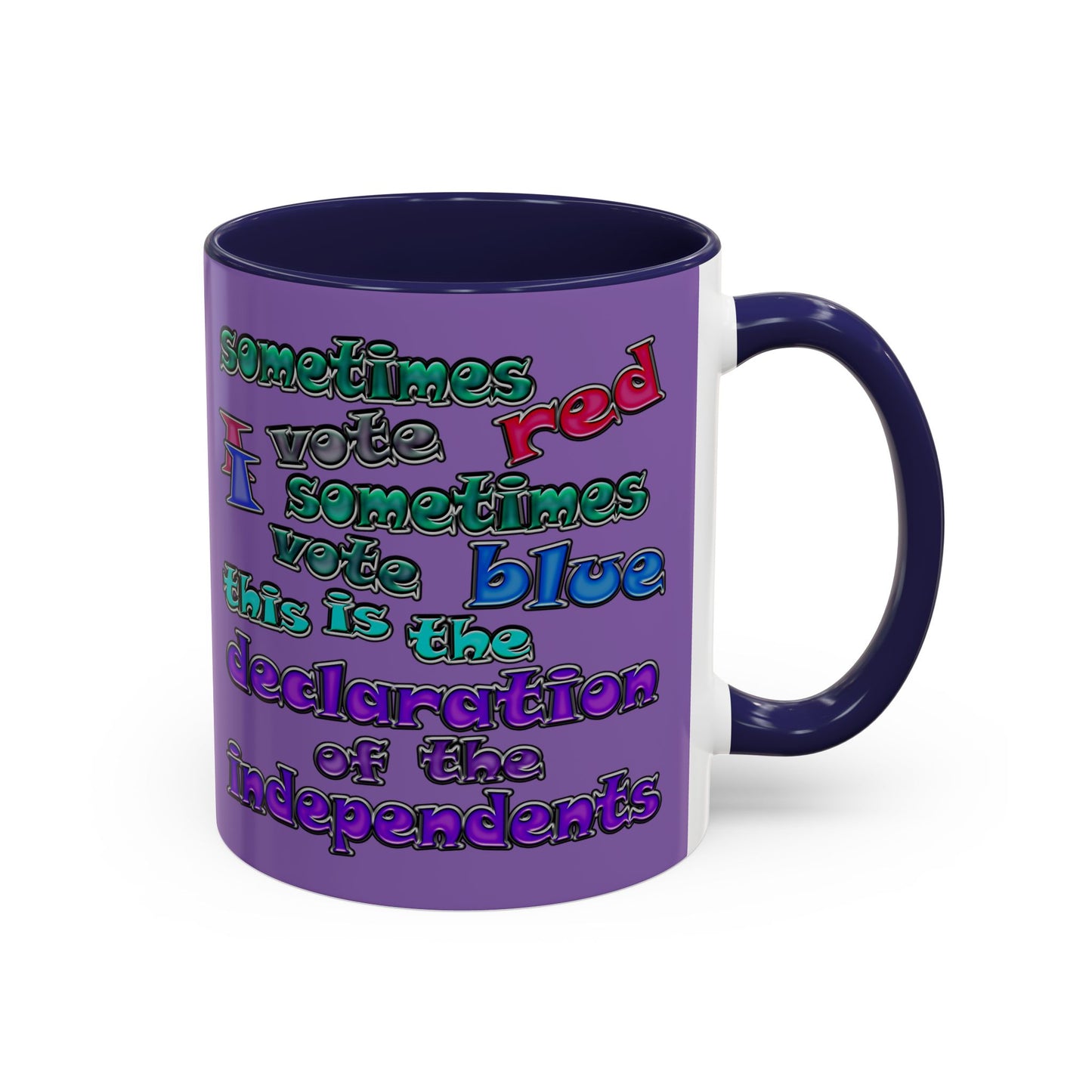 declaration of the independents - Accent Mug (light purple)