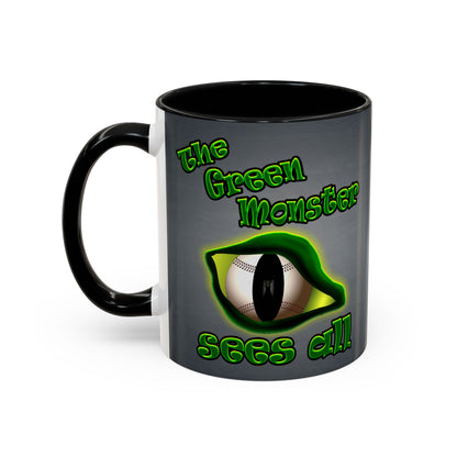 green monster - Accent Mug (grey-light grey)