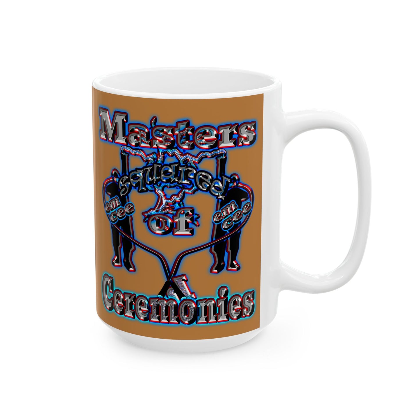 em cee squared - White Mug (light brown)