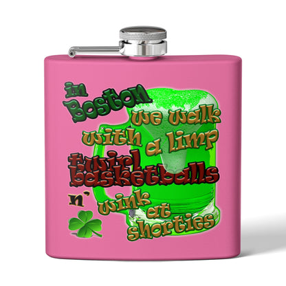 celtics logo - Stainless Steel Flask