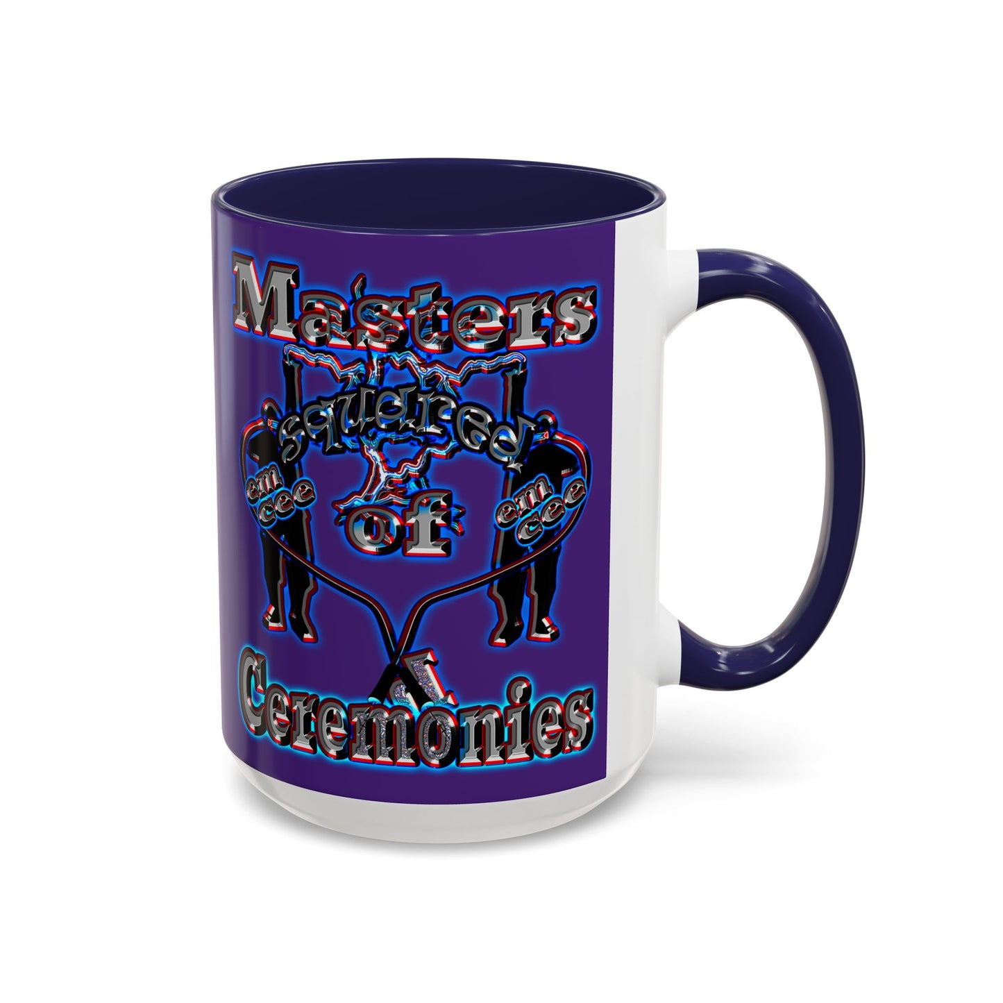 em cee squared - Accent Mug (purple)