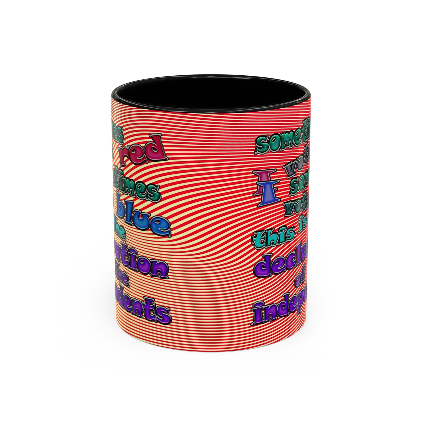declaration of the independents - Accent Mug (yellow-orange wave)