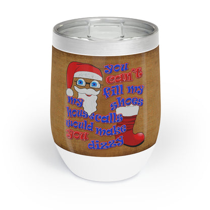 santa's shoes - Chill Wine Tumbler (brown papyrus)