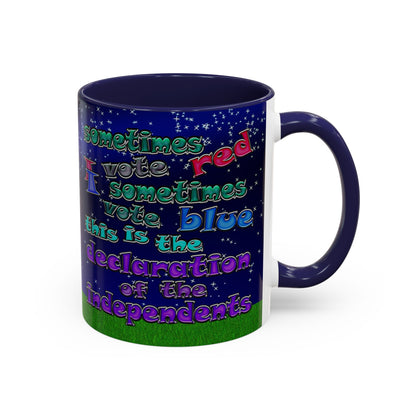 declaration of the independents - Accent Mug ('snoops' background)