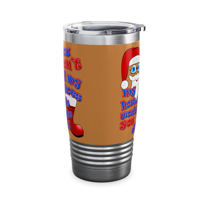 santa's shoes - Ringneck Tumbler, 20oz (light brown)