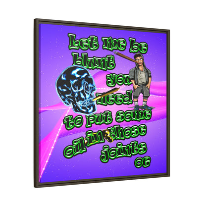 og - framed canvas art (purple-pink wave)