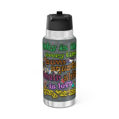 the bum's shit - Gator Tumbler, 32oz (dark grey)