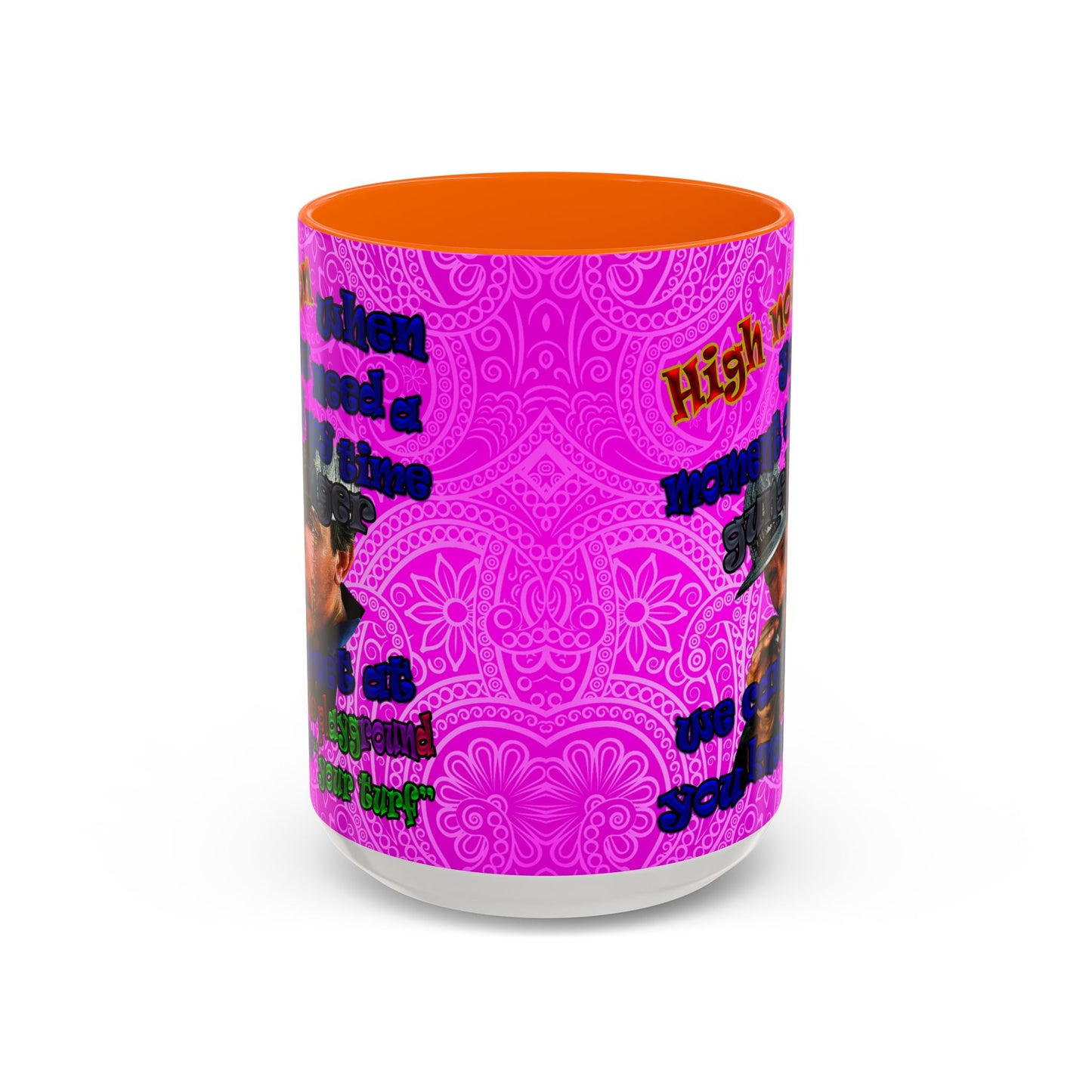 high noon - Accent Mug (pink swirl)