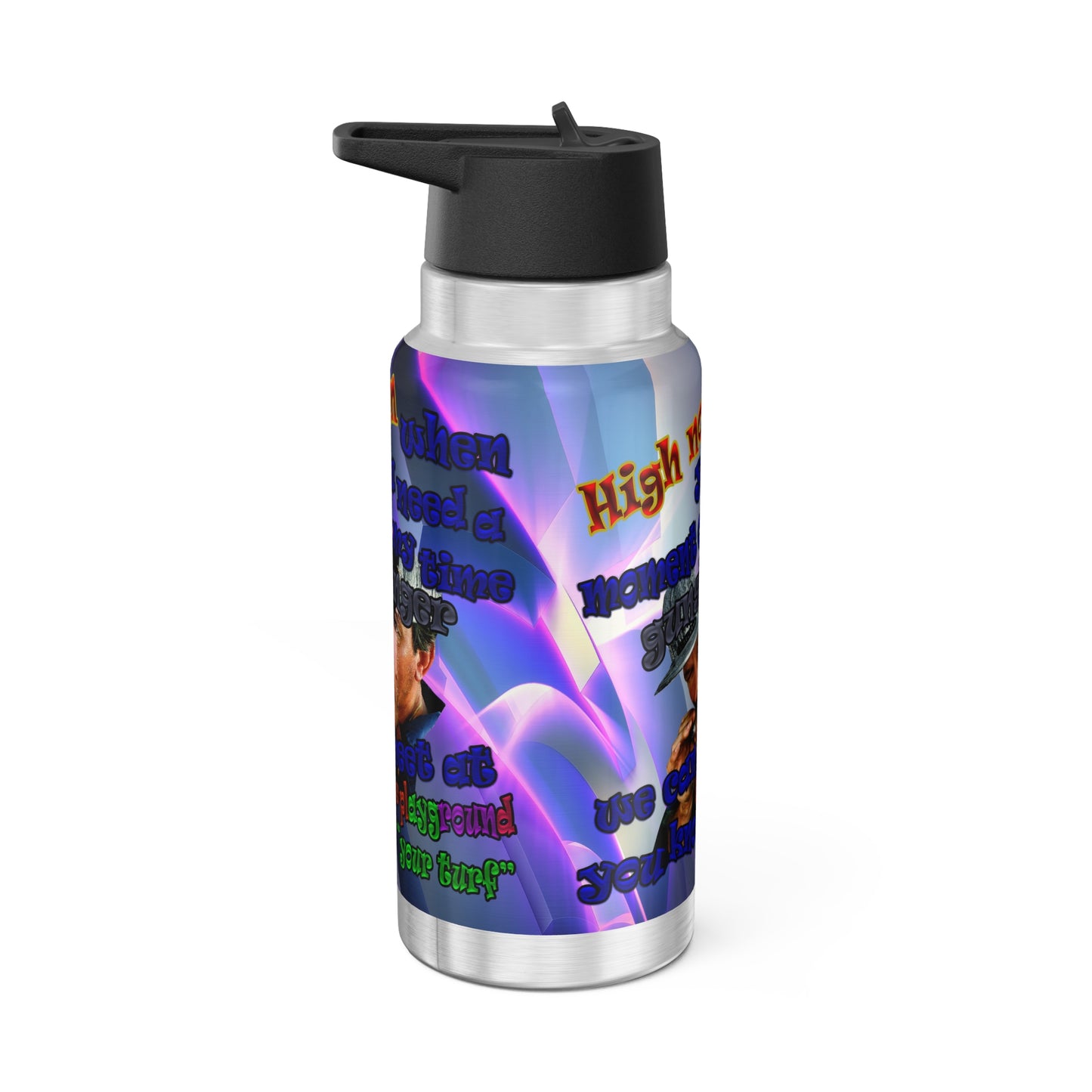 high noon - Gator Tumbler, 32oz  (grey-pink wave)