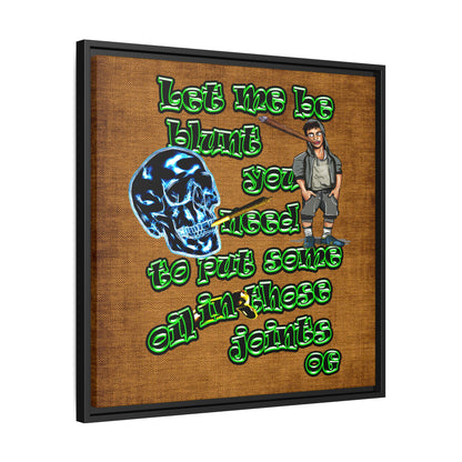 og - framed canvas art (brown papyrus)