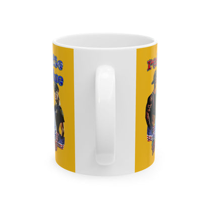 rw&b lives matter - White Mug (yellow)