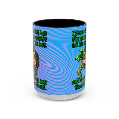 turtle race - Accent Mug (light blue-purple wave)
