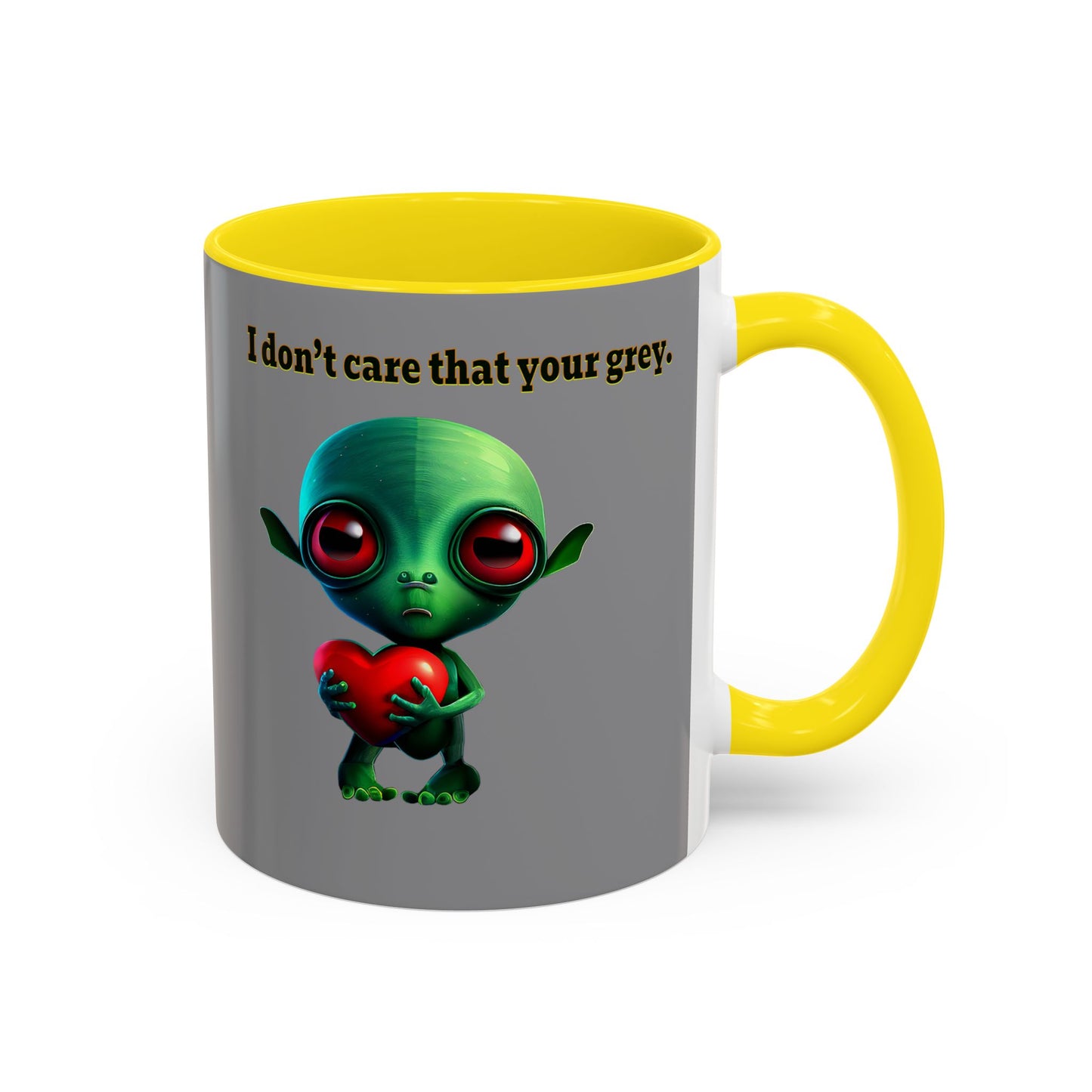 I don't care that your grey - Accent Mug (grey)