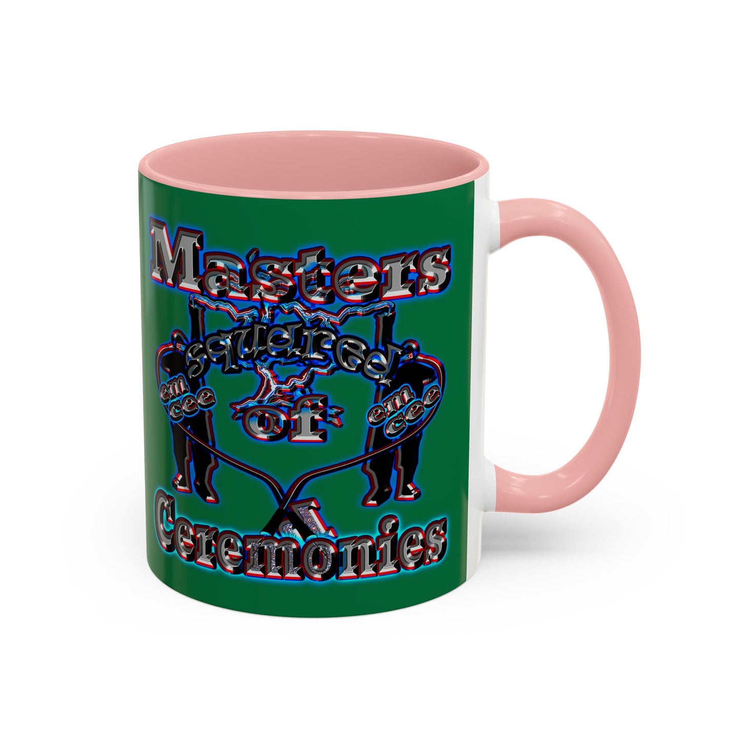 em cee squared - Accent Mug (dark green)