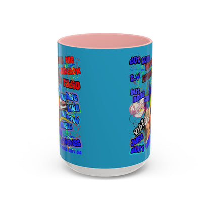 drop the beat - Accent Mug (turquoise)