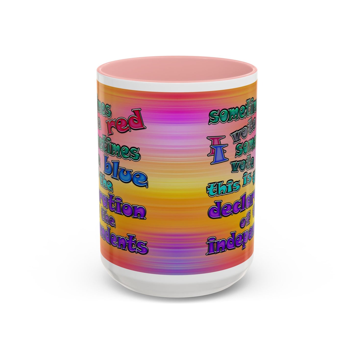 declaration of the independents - Accent Mug (color blur)