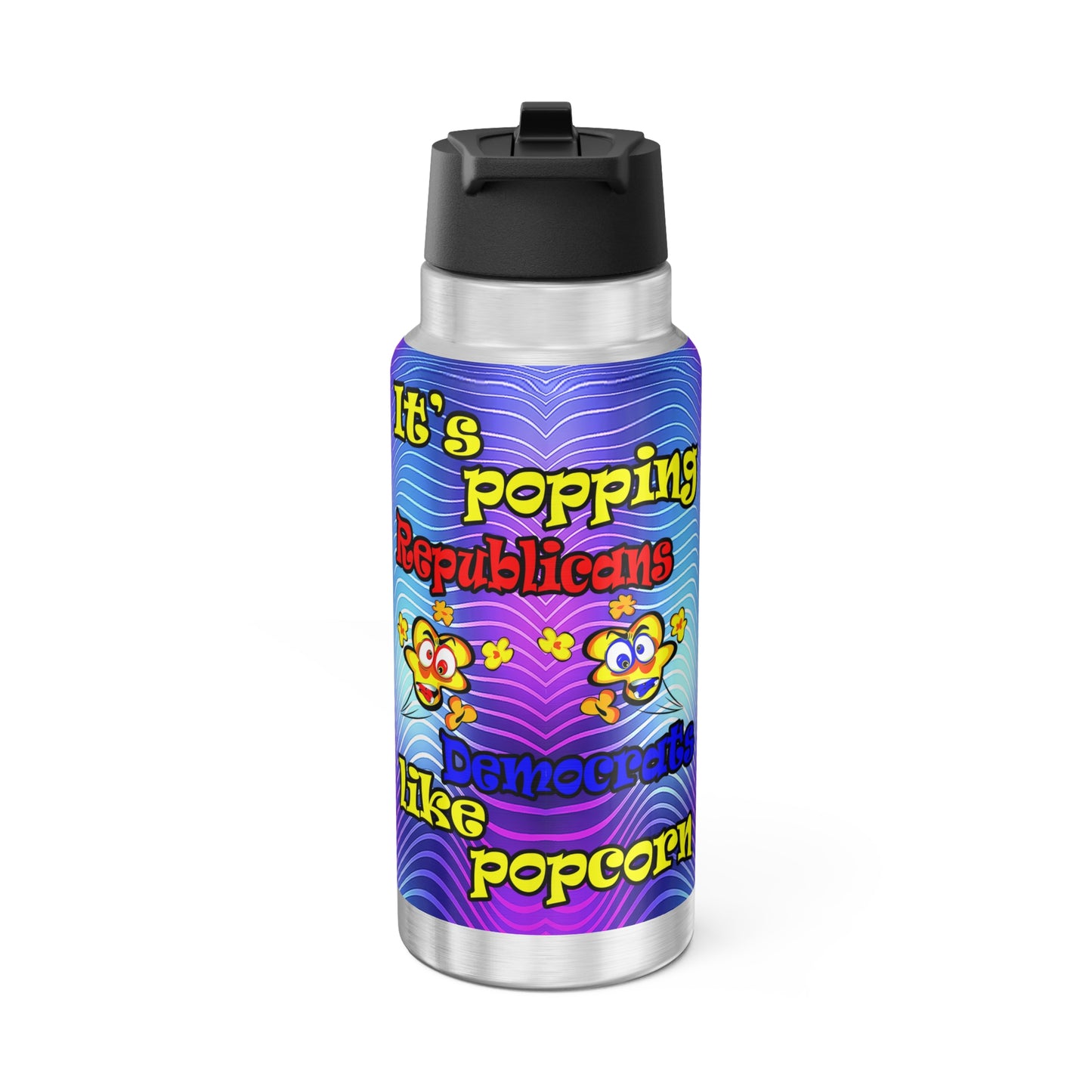 popping like popcorn - Gator Tumbler, 32oz  (purple wave)