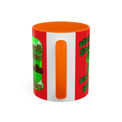 celtics logo - Accent Mug (red)