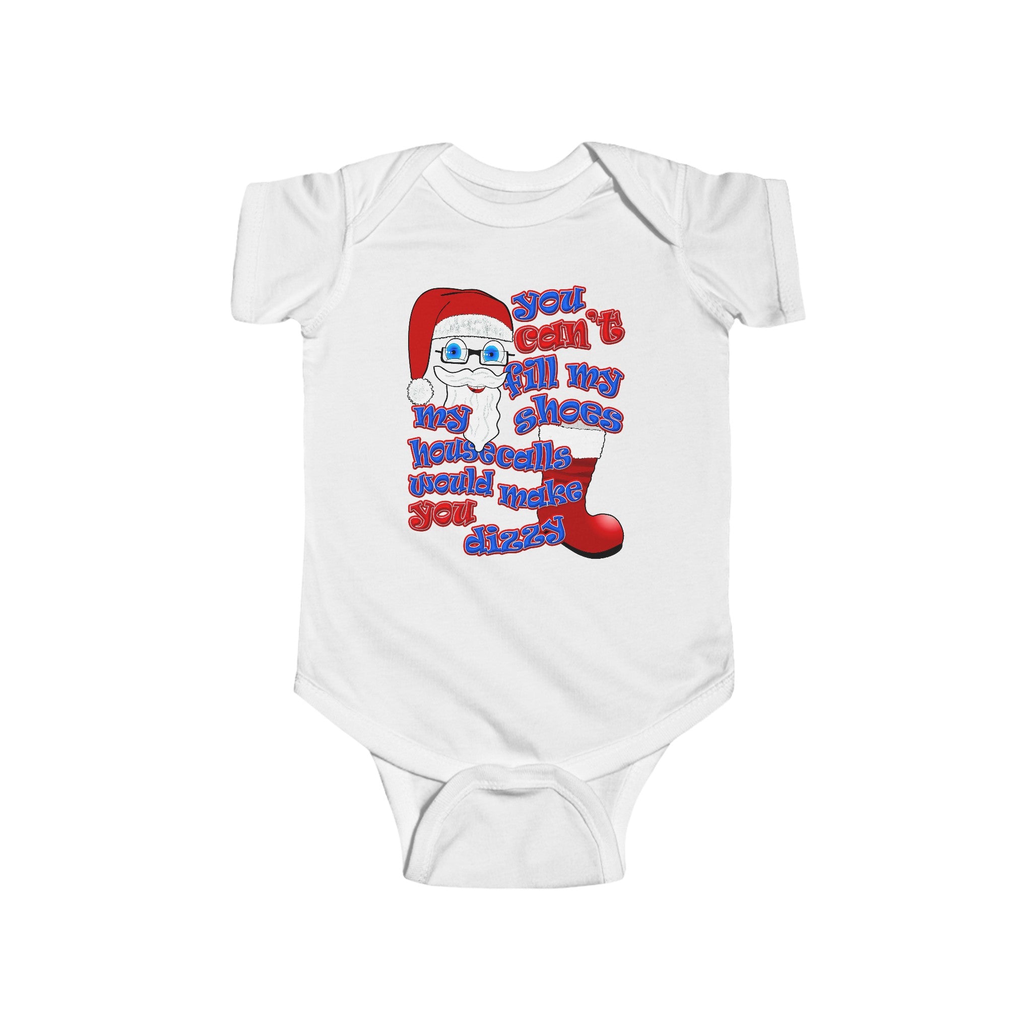 santa's shoes - Infant Fine Jersey Bodysuit