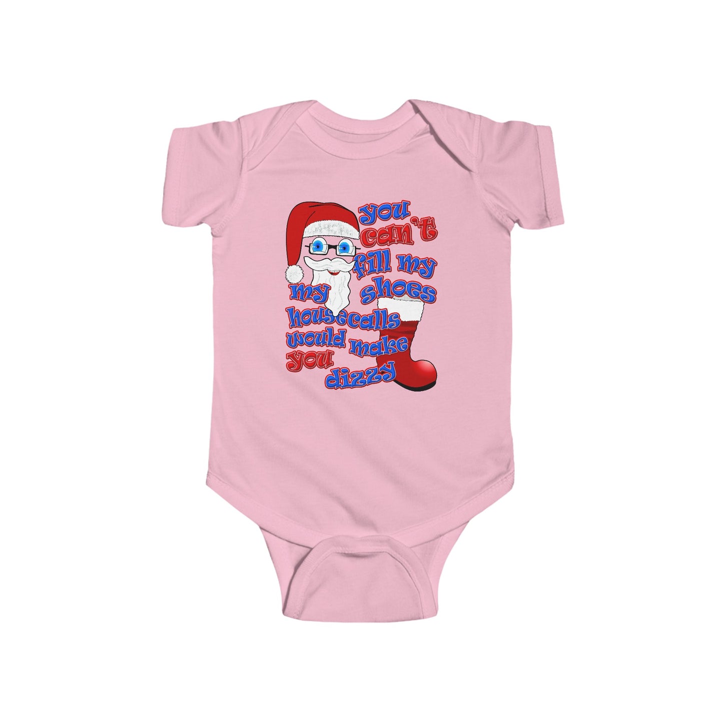santa's shoes - Infant Fine Jersey Bodysuit