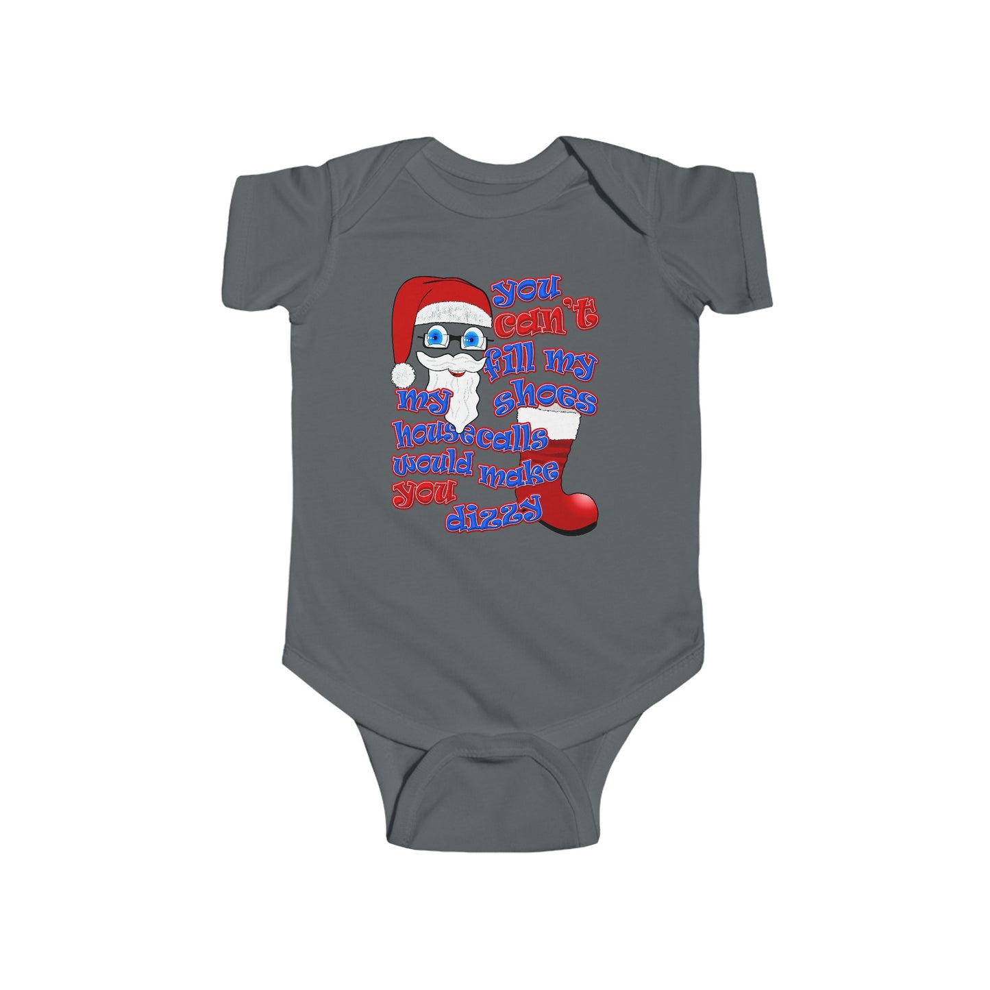 santa's shoes - Infant Fine Jersey Bodysuit