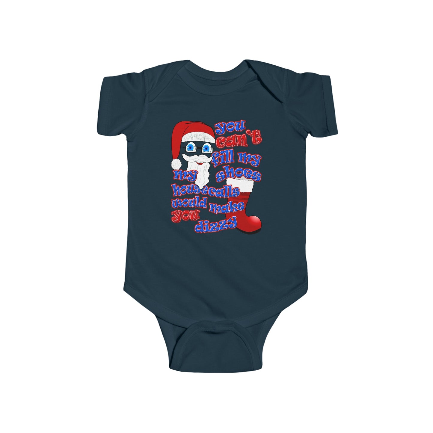 santa's shoes - Infant Fine Jersey Bodysuit