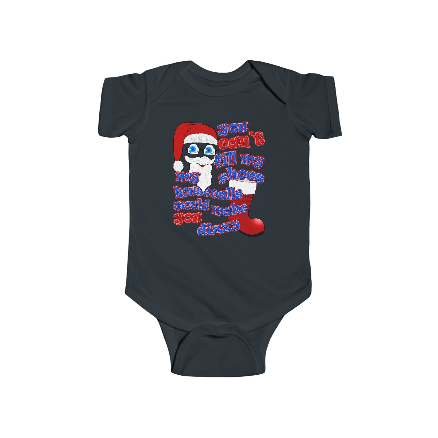 santa's shoes - Infant Fine Jersey Bodysuit