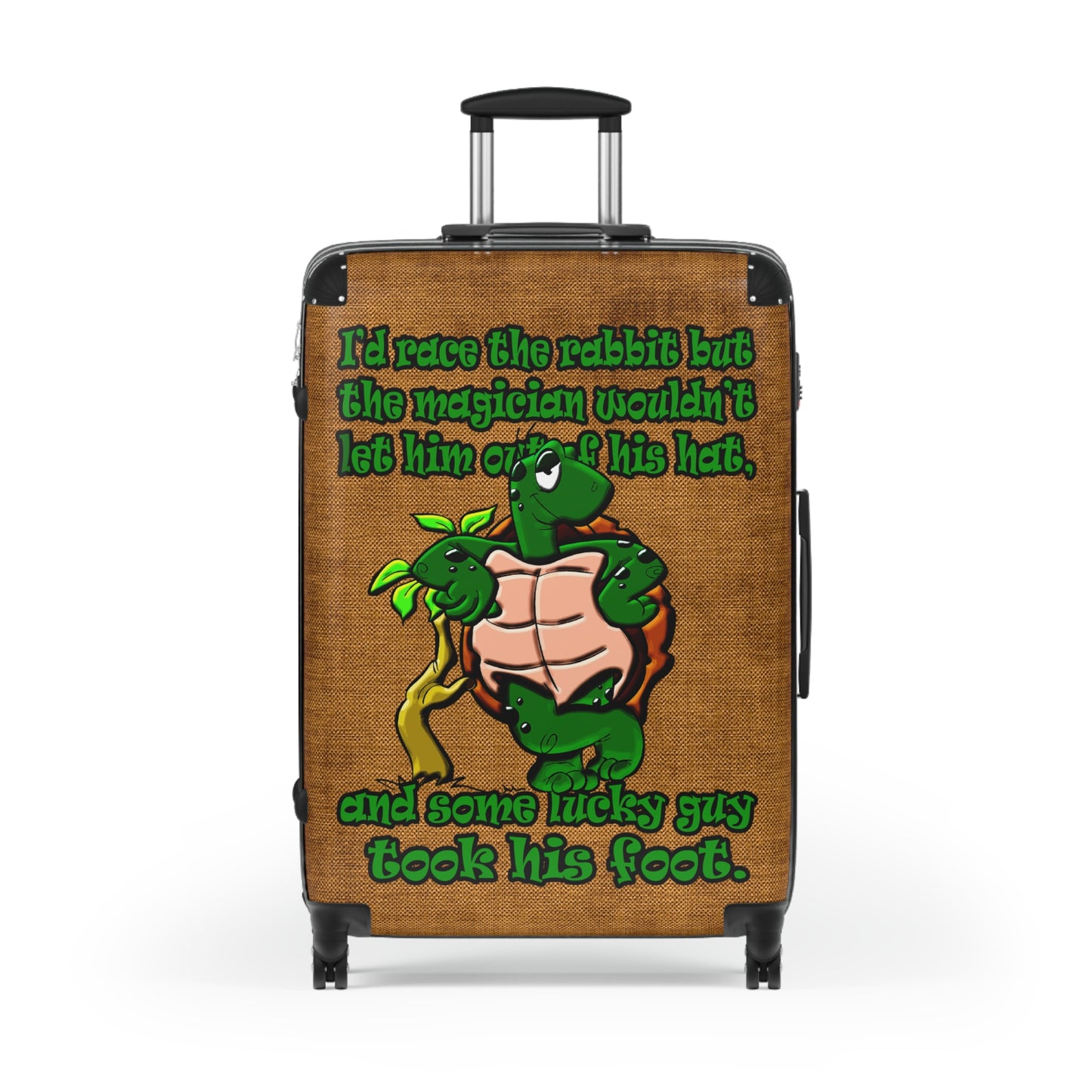 turtle race - Suitcase (brown papyrus)