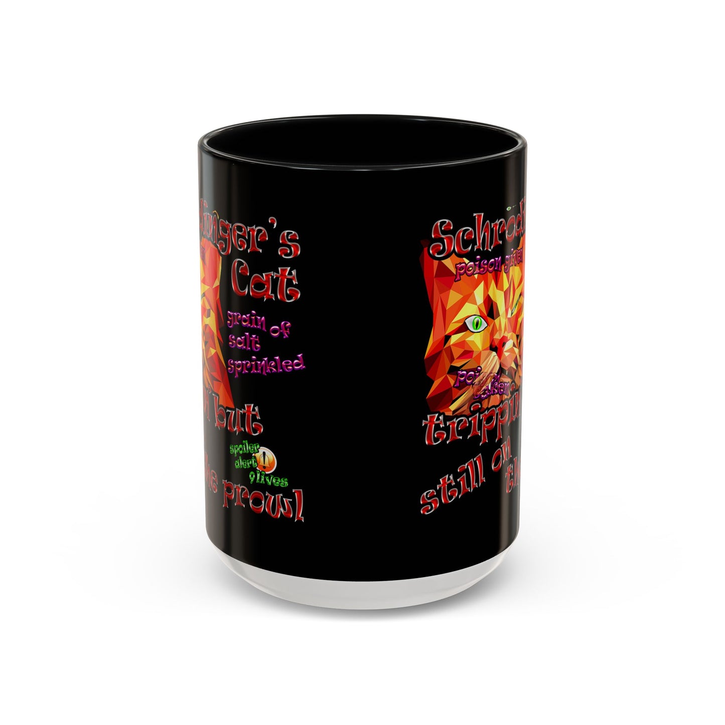 schrodinger's cat - Accent Mug (black)