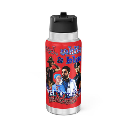 rw&b lives matter - Gator Tumbler, 32oz (red)