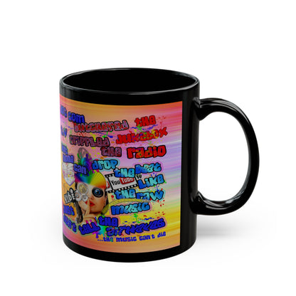 drop the beat - Black Mug (color blur)