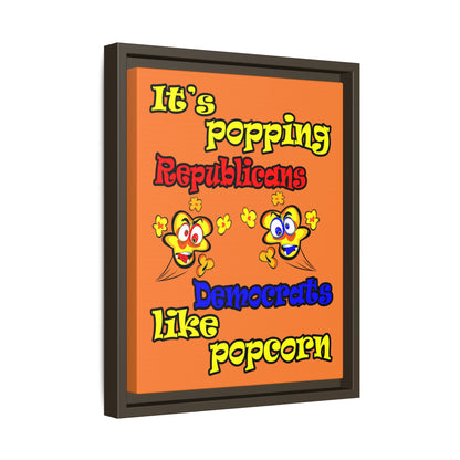 popping like popcorn - framed canvas art (crusta)