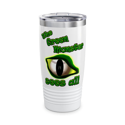 green monster - Ringneck Tumbler, 20oz (white)