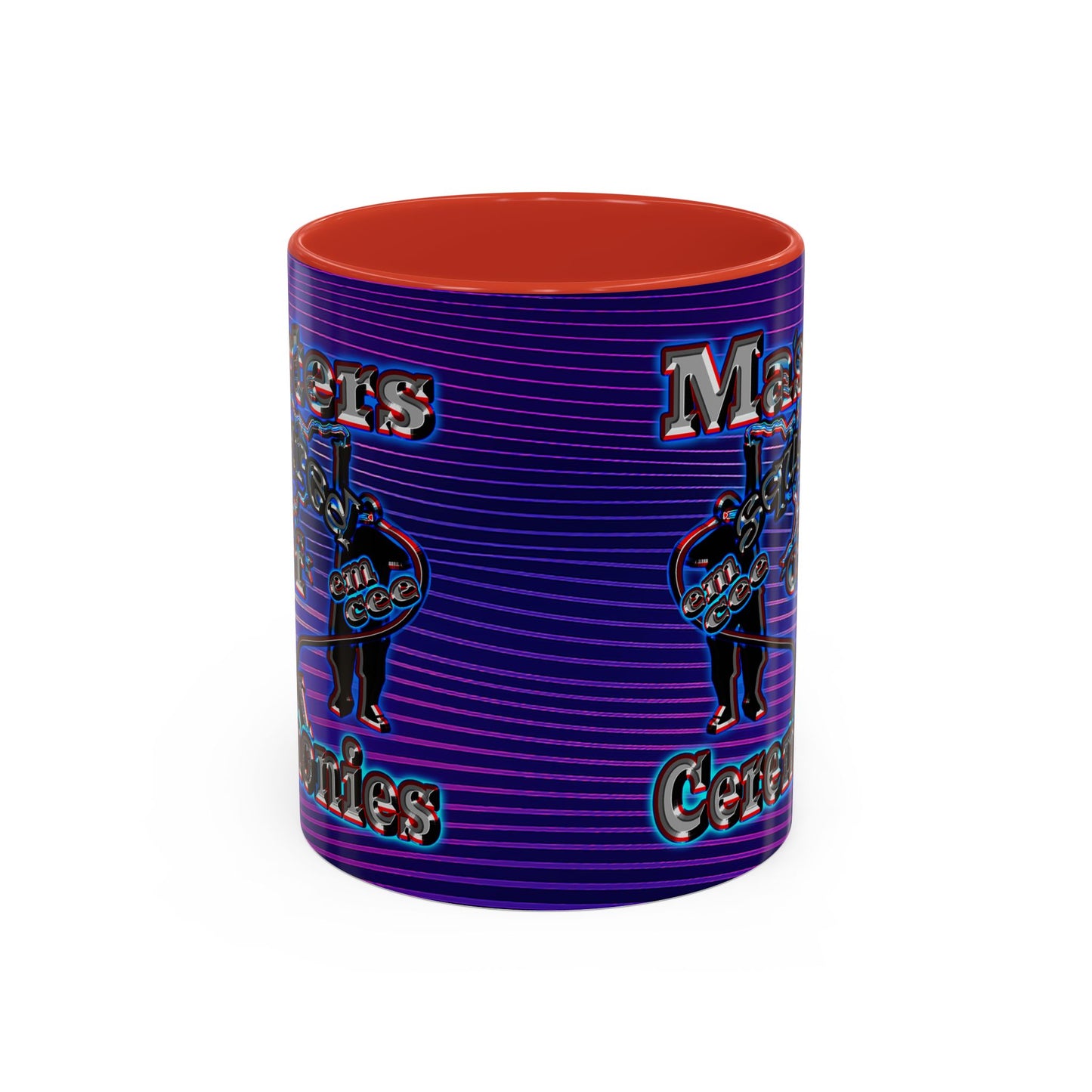 em cee squared - Accent Mug (purple wave)