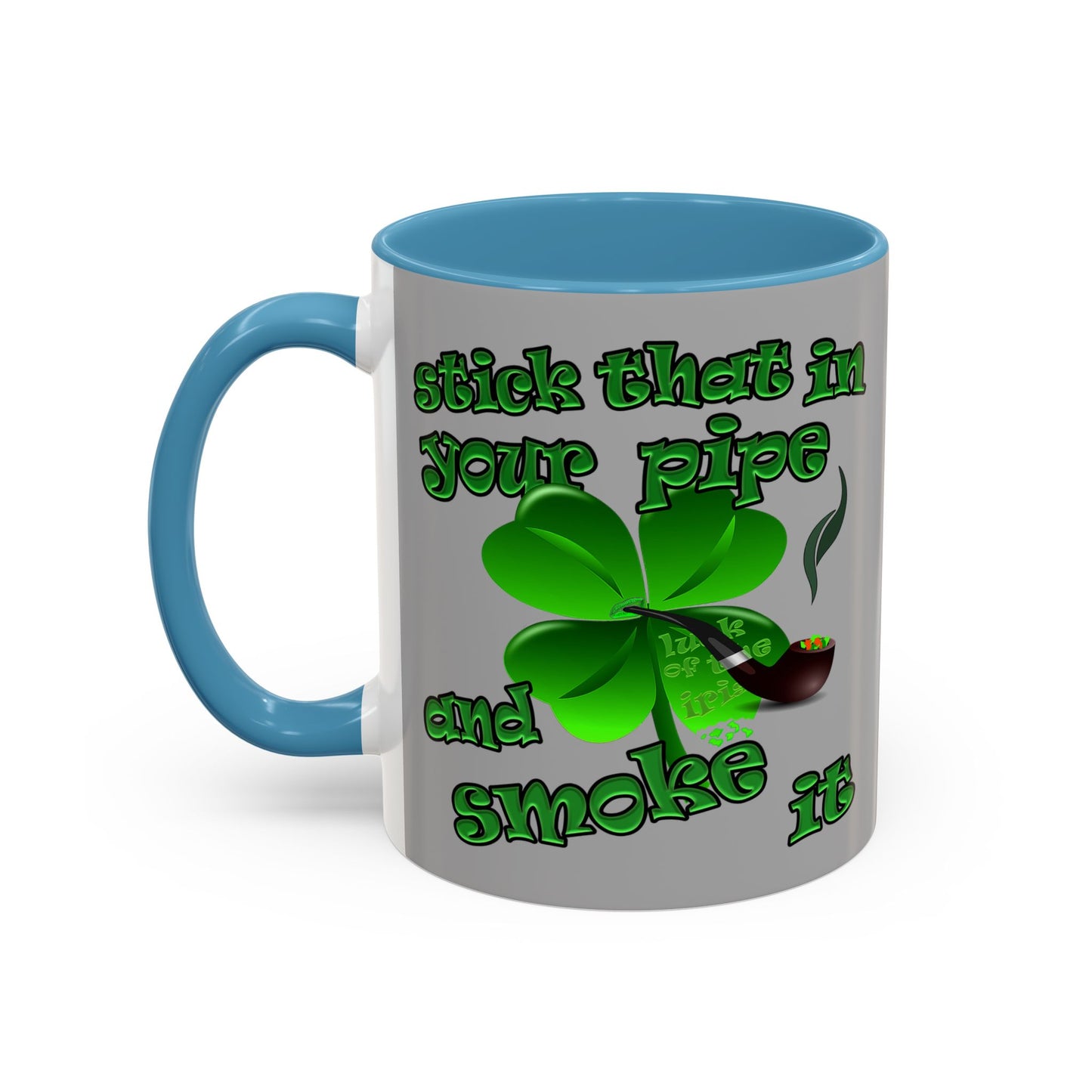 celtics logo - Accent Mug (light grey)