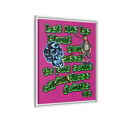 og - framed canvas art (pink)