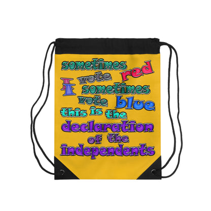 declaration of the independents - Drawstring Bag (yellow)
