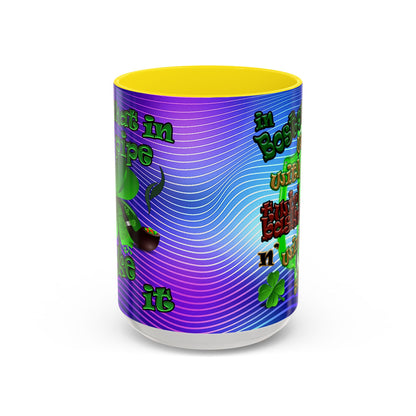celtics logo - Accent Mug (purple wave)