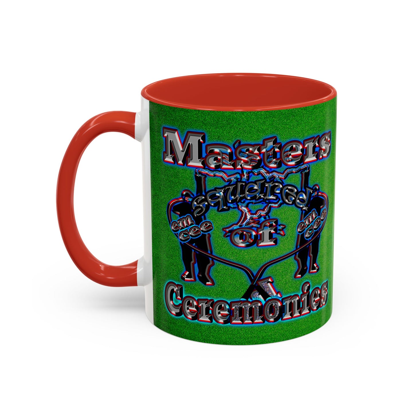 em cee squared - Accent Mug (green turf)