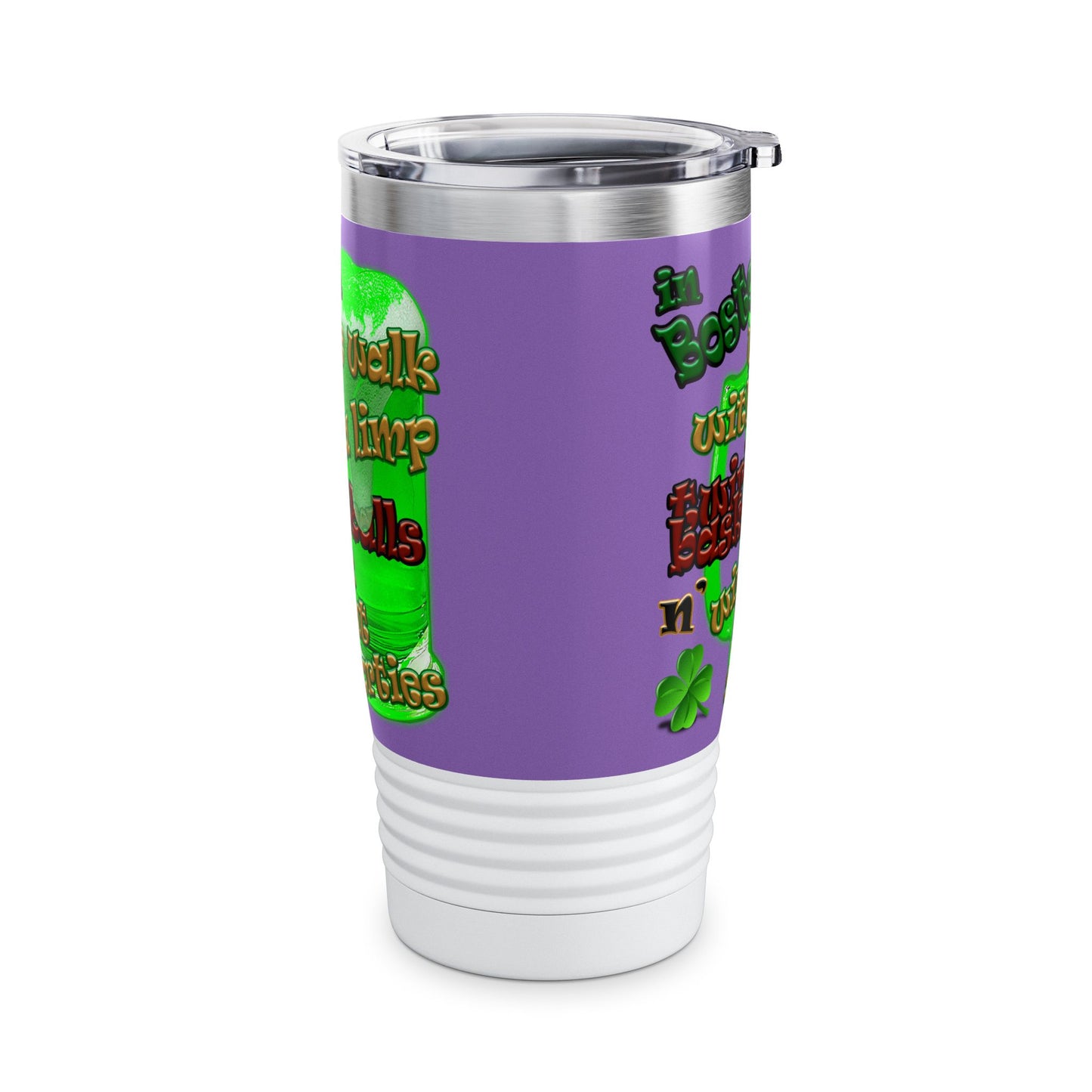 celtics logo - Ringneck Tumbler, 20oz (light purple)