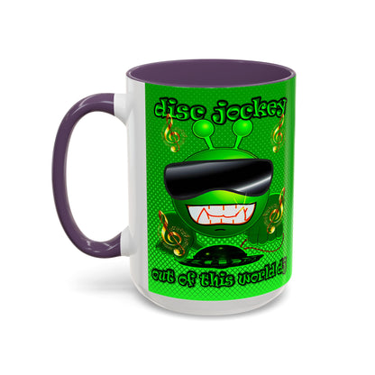 disc jockey - Accent Mug (logo green)